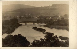 View of Bridge and Windsor Postcard