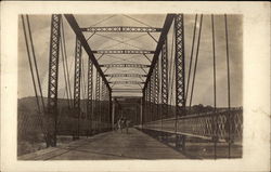 Horse Cart on Bridge Windsor, NY Postcard Postcard