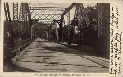 Looking through the Bridge Windsor, NY Postcard Postcard