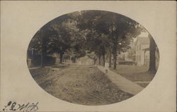 Looking Up Pine Street Postcard