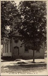 M. E. Church Windsor, NY Postcard Postcard