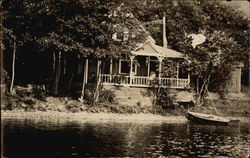 Home on the River Maine, NY Postcard Postcard