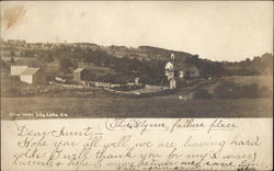 View of Town and Fields, Lily Lake Postcard