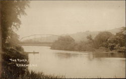 View of the Bridge and River Killawog, NY Postcard Postcard