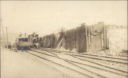 Railroad Men Working Chenango Forks, NY Postcard Postcard