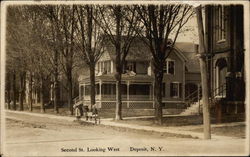 Second St. Looking West Postcard