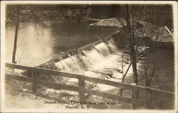 Deposit Milling Co's Dam from Lake Road New York Postcard Postcard