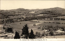 Across the Valley Deposit, NY Postcard Postcard