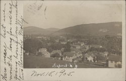 View over the Town Deposit, NY Postcard Postcard