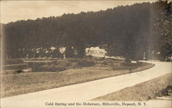 Cold Spring and the Delaware, Stilesville Deposit, NY Postcard Postcard