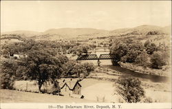 The Delaware River Deposit, NY Postcard Postcard