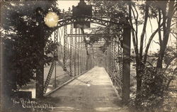 The Bridge Ouaquaga, NY Postcard Postcard