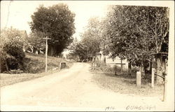 Street Scene Ouaquaga, NY Postcard Postcard