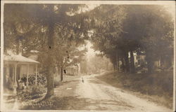 Street Scene Ouaquaga, NY Postcard Postcard