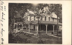 View of Knapp Cottage Oquaga Lake, NY Postcard Postcard