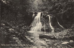 Falls near Oquaga Lake Outlet Deposit, NY Postcard Postcard