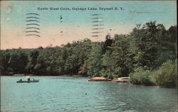 North West Cove, Oquaga Lake Postcard