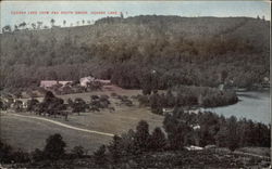 Oquaga Lake Farm and South Shore New York Postcard Postcard