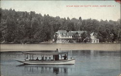 Retlaw House and Scott's Launch Oquaga Lake, NY Postcard Postcard