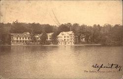 View Across Lake to "The Retlaw", Oquaga Lake Deposit, NY Postcard Postcard