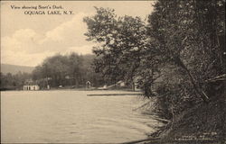 View Showing Scott's Dock Postcard