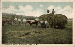 Farming Scene Postcard