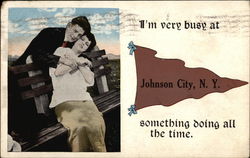 I'm Very Busy...Something Doing All the Time Postcard