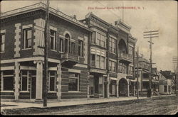 First Naitonal Bank Lestershire, NY Postcard Postcard