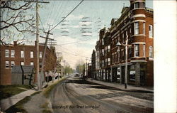 Main Street Looking East Postcard