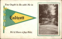 You ought to be with me in Endicott, NY Postcard Postcard