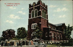 St. Ambrose Church Endicott, NY Postcard Postcard