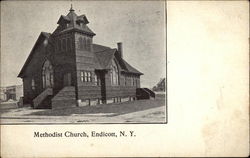 View of Methodist Church Postcard