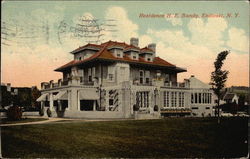 Residence of H.E. Bundy Endicott, NY Postcard Postcard