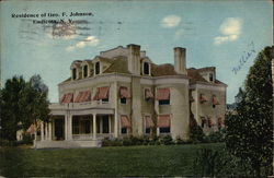 Residence of Geo. F. Johnson Postcard