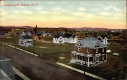 Looking North, Over Town Endicott, NY Postcard Postcard