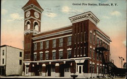 Central Fire Station Postcard