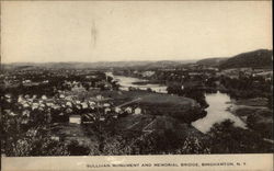 Sullivan Monument and Memorial Bridge Postcard