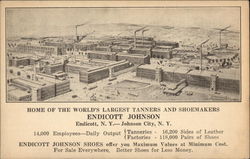 Endicott Johnson New York Postcard Postcard