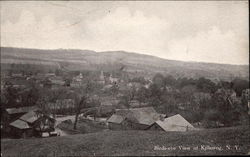 Birds-eye View of Town Postcard