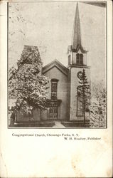 View of Congretational Church Chenango Forks, NY Postcard Postcard