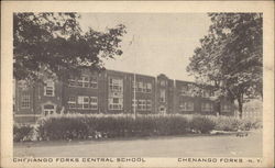 View of Central School Postcard