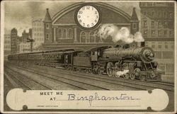 Meet me at Binghamton, NY Postcard Postcard