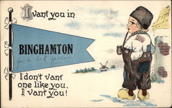 I vant you in Binghamton, NY Postcard Postcard