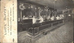 Ludd's Buffet, 162 Washington Street Postcard