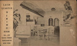 Latin Quarter Dining Room Binghamton, NY Postcard Postcard