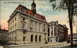 View of City Hall Binghamton, NY Postcard Postcard