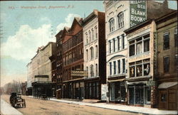 Washington Street Binghamton, NY Postcard Postcard