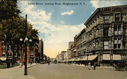 Court Street, Looking West Postcard