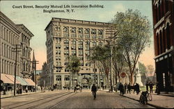 Court Street, Security Mutual Life Insurance Building Postcard