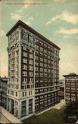 View of Press Building Binghamton, NY Postcard Postcard